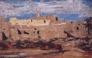 Eugene Fromentin Algerian Town oil on canvas